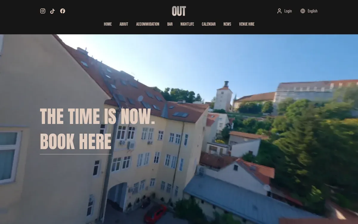 Out City — screenshot of the live site